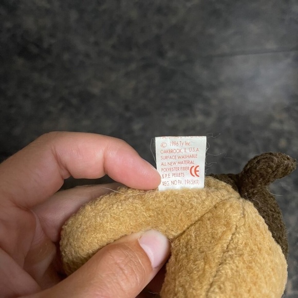 TY Beanie Babies 1996 Tuffy Brown Dog - Picture 7 of 7